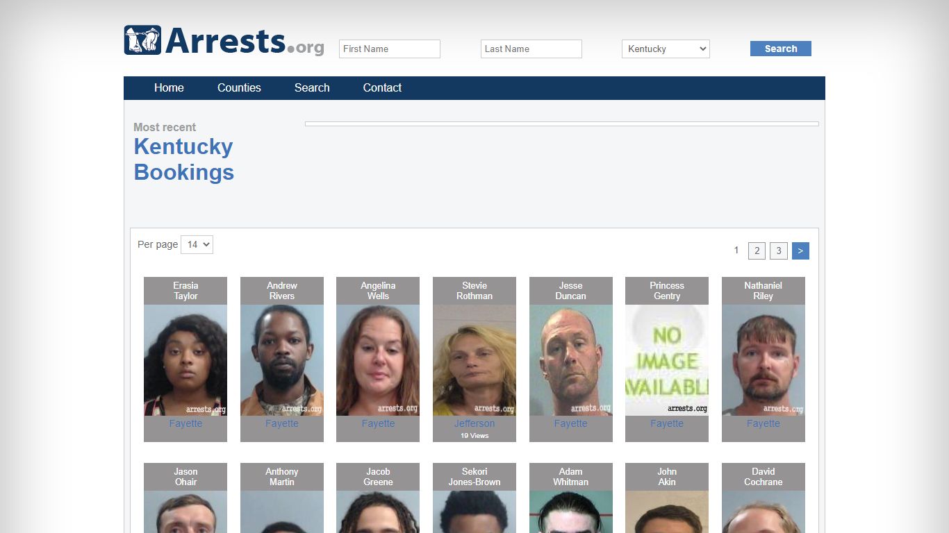 Kentucky Arrests and Inmate Search