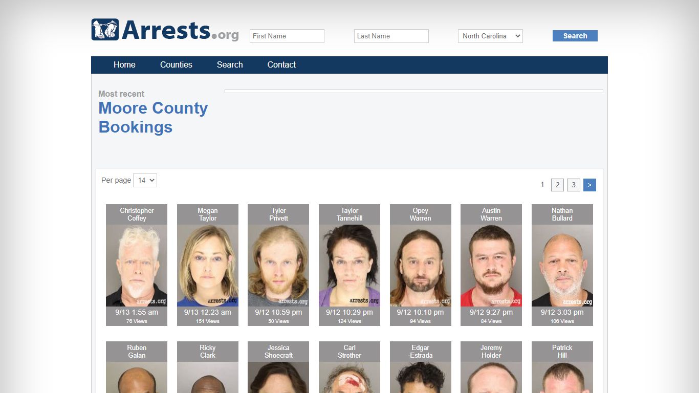 Moore County Arrests and Inmate Search